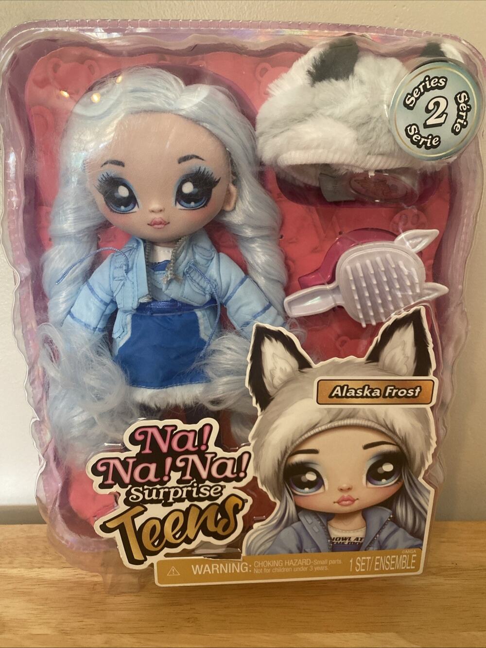Na! Na! Na! Surprise Teens Alaska Frost 11", Soft Posable Blue Hair Doll